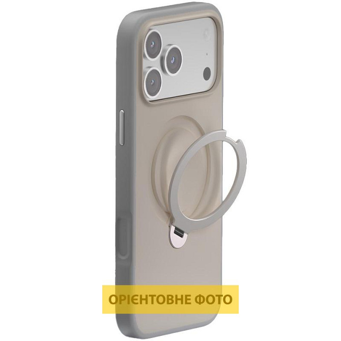 TPU+PC чехол Metal Buttons with MagSafe Colorful HQ Ring для Apple iPhone 17 (6.3") Херсон - изображение 2