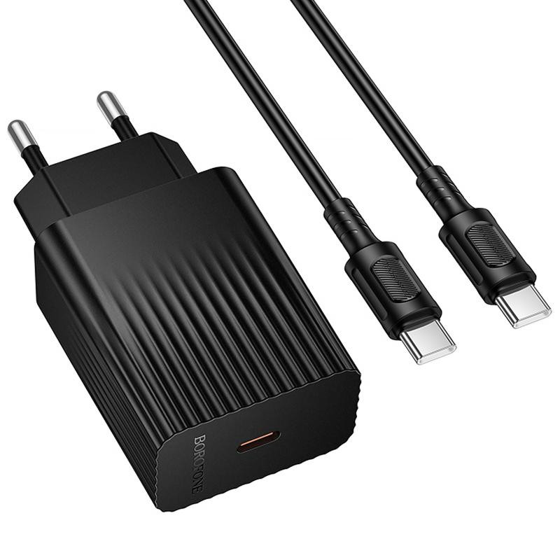 СЗУ Borofone BAS75A Source PD30W (1USB-C) + кабель Type-C to Type-C Херсон - изображение 2