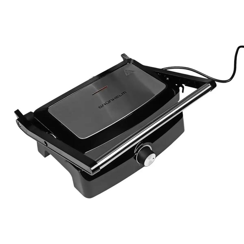 Гриль контактный Grunhelm G1011 1000 Вт черный Київ - зображення 6