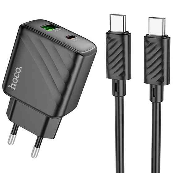 СЗУ Hoco CS23A Sunlight PD30W+QC3.0 (1USB-A/1C) + кабель Type-C to Type-C Херсон