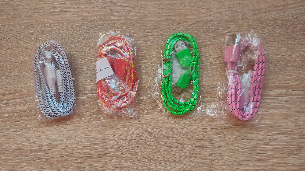 Micro USB Кабель 1 метр шнур плетенный Бориспіль - зображення 1