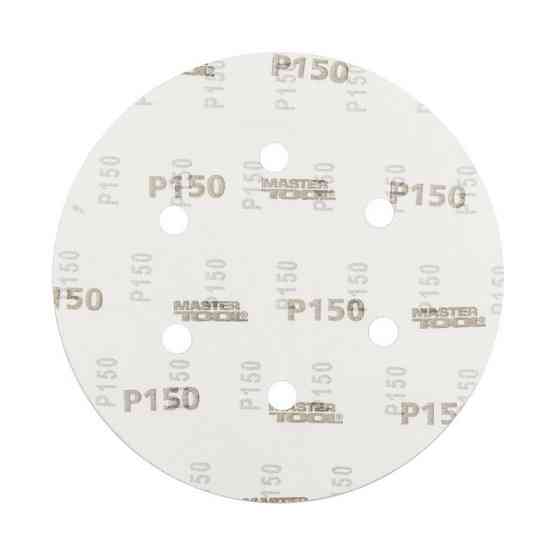Круг шлифовальный на липучке MASTERTOOL 225 мм/6 отв P150 набор 5 шт 08-2015-H Харків