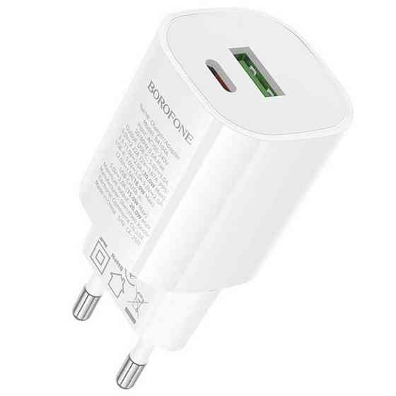 СЗУ Borofone BA104A Pudding PD20W+QC3.0 (1USB-A/1C) Херсон