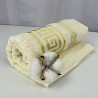 Рушник для обличчя махровий Febo Vip Cotton Grek Туреччина 6388 молочний 50х90 см Киев