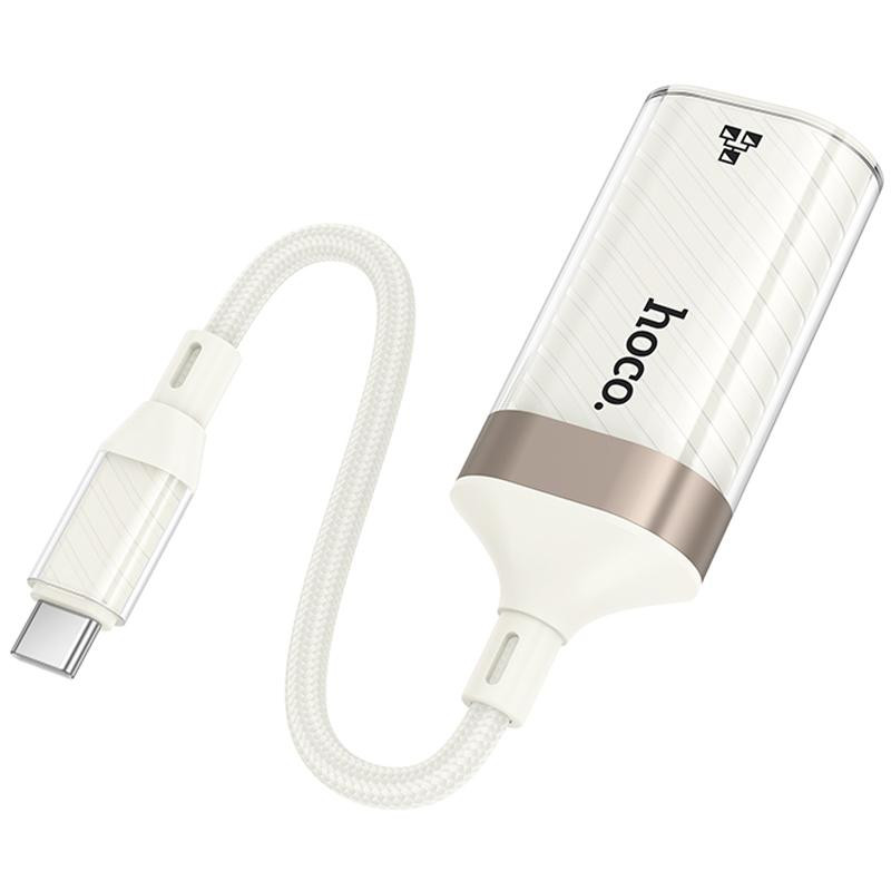 Переходник Hoco UA41B Crystal Type-C to RJ45 100 Mbs (0.15m) Херсон - изображение 3