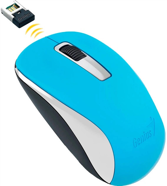 Мышь компьютерная безпроводная Genius NX-7005 Ocean Blue 31030017402 голубая Киев - изображение 3