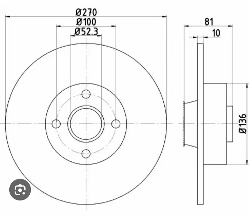 Бу тормозной диск задний Renault, 8660001812, 432004943R, Megane 2, Scenic 2, 270x25x9.8 Кропивницький - зображення 3