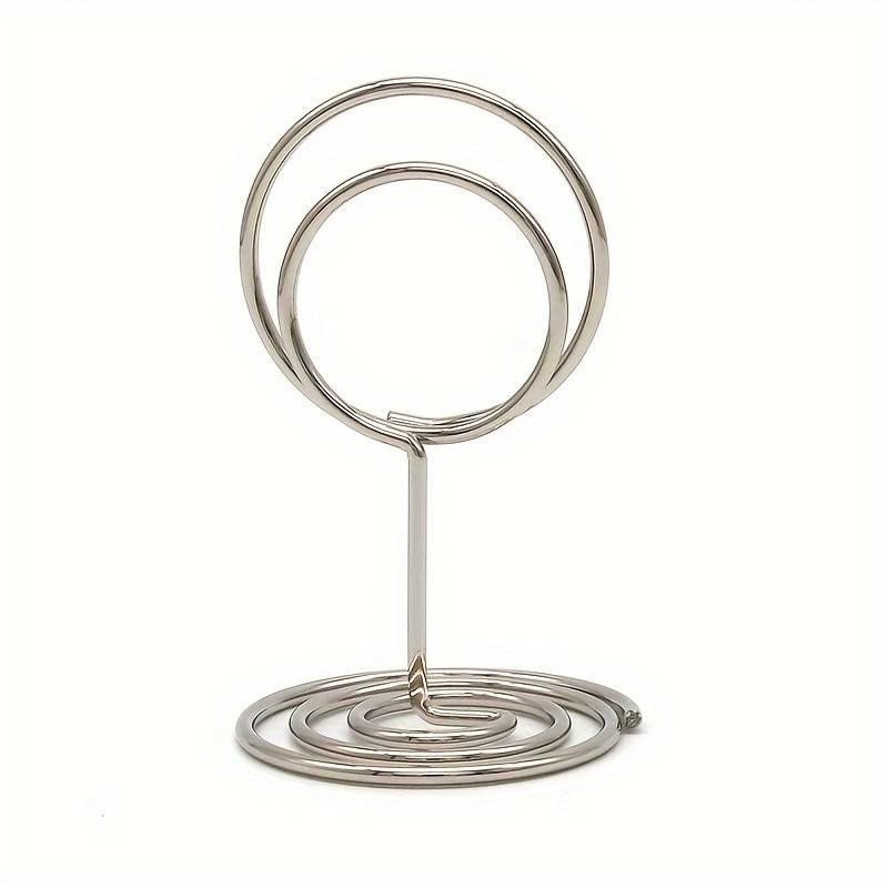 Подставка для карточек рассадки гостей, ценникодержатель Leeseph 10шт серебро MV039 Одеса - зображення 1