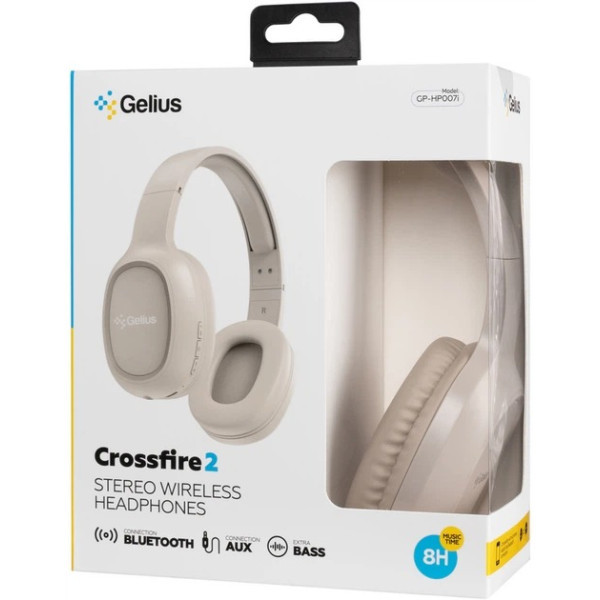 Bluetooth-гарнітура Gelius Crossfire 2 GP HP-007i Biege (Код товару:43626) Харків - зображення 9