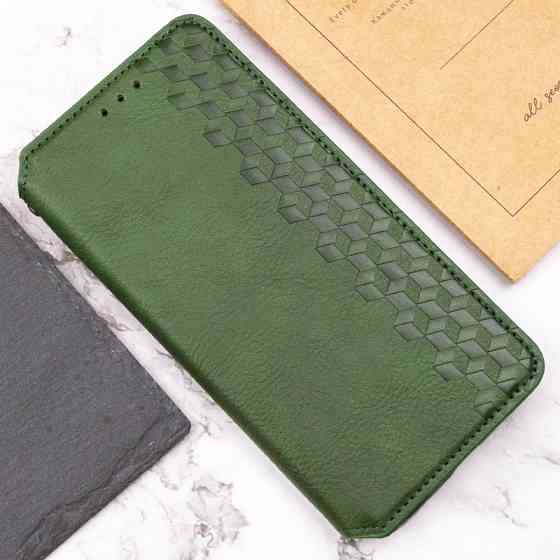 Кожаный чехол-книжка GETMAN Cubic (PU) для Motorola Moto G67 / G77 Херсон