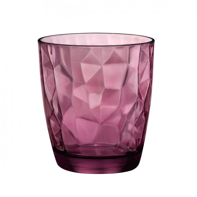 Стакан низький 305 мл Diamond Rock Purple Bormioli Rocco 350230-M0-2321990 Київ - зображення 1