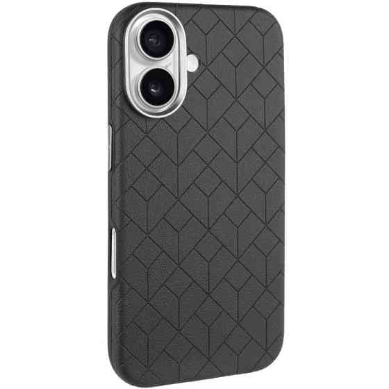 Кожаный чехол Carved with MagSafe для Apple iPhone 16 (6.1") Херсон