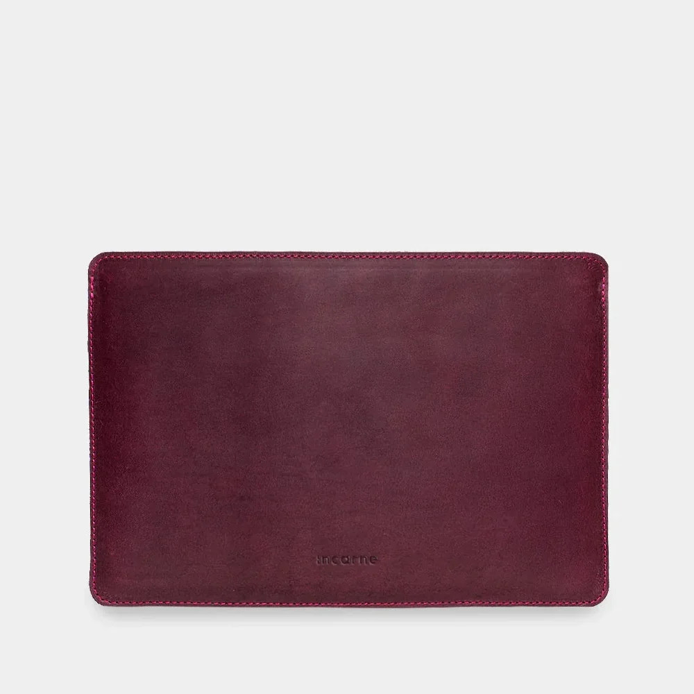 Чехол для ноутбука винтажный Incarne Gamma Plus MacBook Pro 13" 2016-2025 gamma-plus-burgundy-vintag Киев - изображение 1