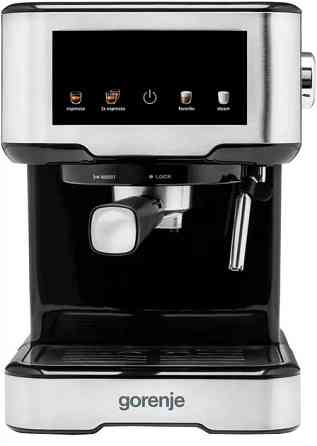 Кофеварка рожковая Gorenje ESCM15CD 1100 Вт серебристая Київ