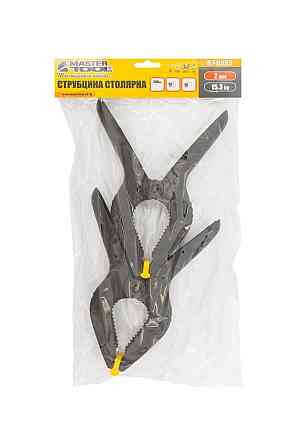 Струбцина столярная MASTERTOOL A-Type пружинная 200 мм захват 95 мм набор 2 шт 07-0595 Харків