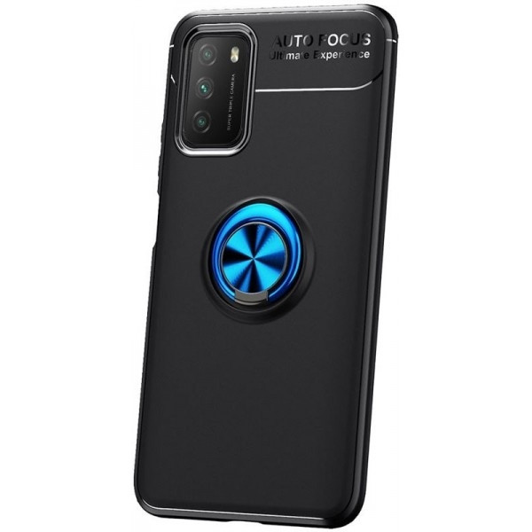 Pocophone Чохол Deen Color Ring для Poco M3 Black/Blue (Код товару:16477) Харків - зображення 1