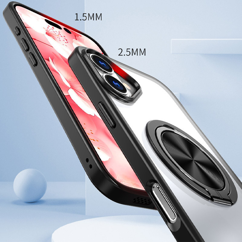 TPU+PC чехол Metal Ring with MagSafe для Apple iPhone 16 (6.1") Херсон - изображение 3