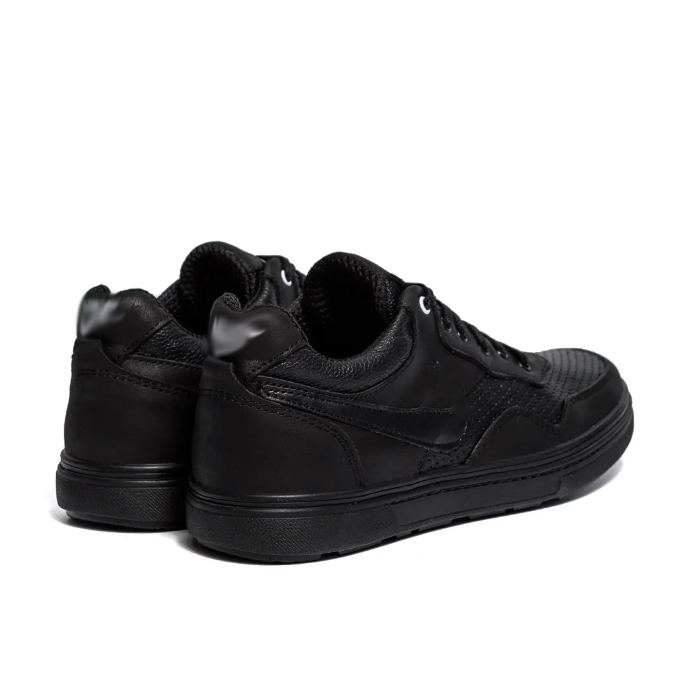 Мужские кожаные летние кроссовки, перфорация Київ - зображення 3