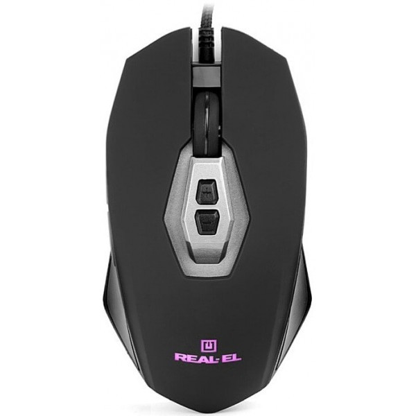 Мишка REAL-EL RM-525 USB Black (EL123200029) (Код товару:31222) Харків - зображення 1