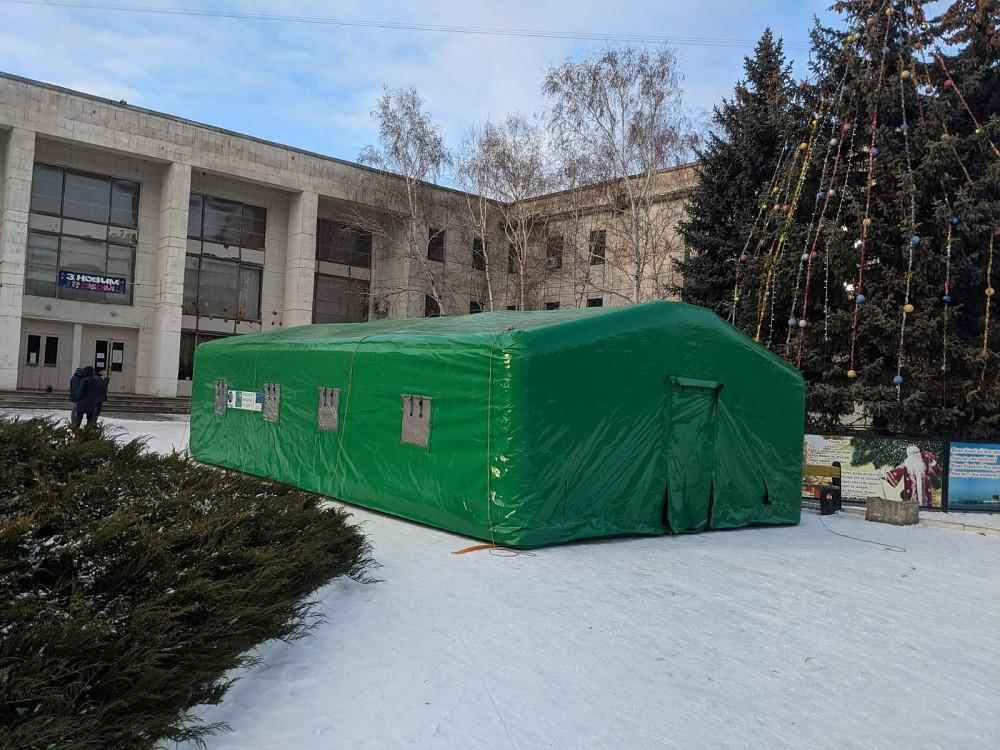 Намет пневмокаркасний 60 м.кв. для МНС, міграційної служби тощо. Харків - зображення 1