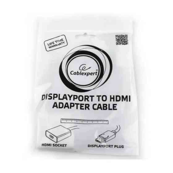 Перехідник Cablexpert DisplayPort-HDMI, 0.1, білий (A-DPM-HDMIF-002-W) Харьков