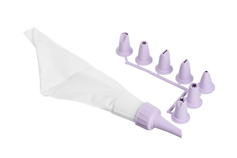 Мішок кондитерський з насадками Ardesto tasty baking AR-2307-LP фіолетовий Київ - зображення 1