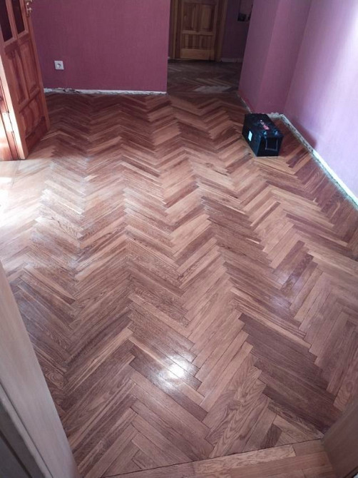 Профессиональная шлифовка циклевка паркета - доски без пыли Киев обл Київ - зображення 2