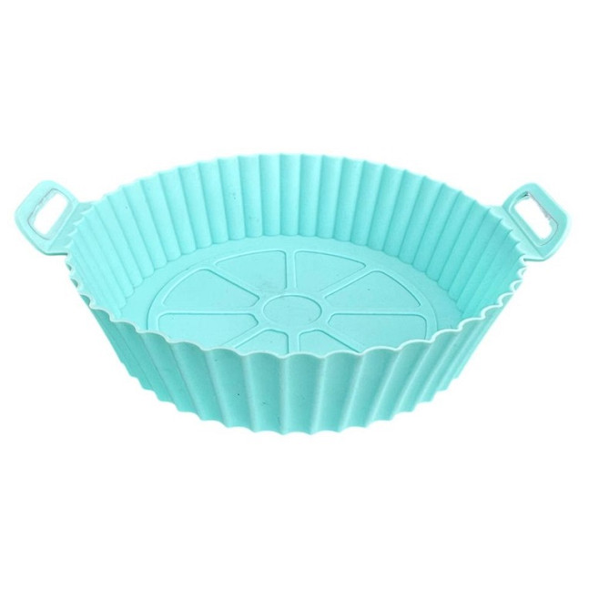 Форма в аерогриль круглая силиконовая 19317 17х17х4 см бирюзовая Київ - зображення 2