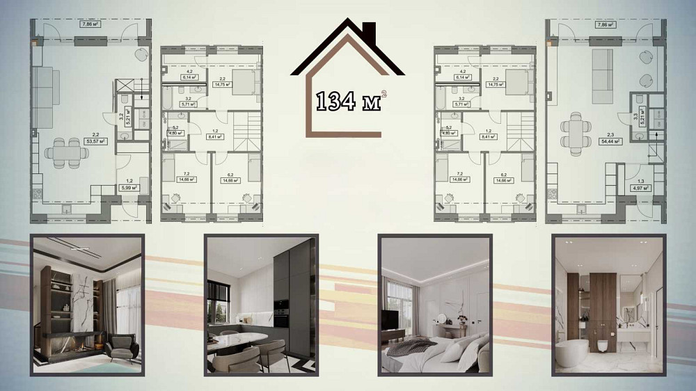 продажа 4-к таунхаус Киево-Святошинский, Ходосовка, 140700 $  - изображение 8