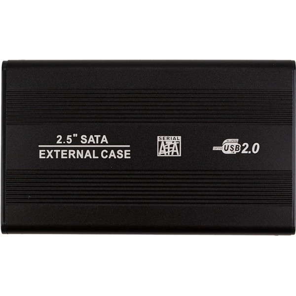 Зовнішня кишеня PowerPlant SATA HDD 2.5 USB 2.0 (HC380039) Black Харків - зображення 1