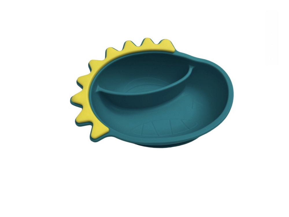 Детский силиконовый набор посуды для кормления Дракоша (зеленый) 7 предметов (код 00156) Киев - изображение 12