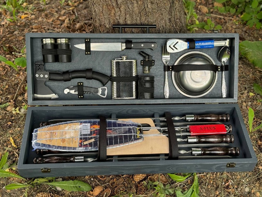 Шампура з дерев'яною ручкою.Набори на подарунок.Набір для чоловіка. Умань Умань - зображення 4