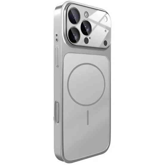 DM Чохол AG Glass Case With MagSafe для iPhone 15 Pro Silver Харків