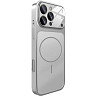 DM Чохол AG Glass Case With MagSafe для iPhone 15 Pro Silver Харків