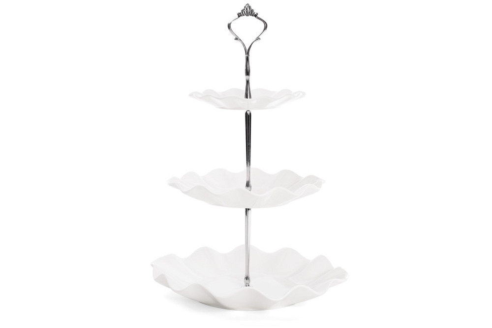 Фруктівниця 3-х ярусна Bona Di Хвиля 988-137 36 см Київ - зображення 1