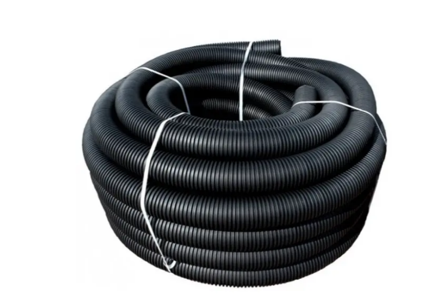 Труба дренажна d 200мм, в бухтах,  перфорована (бухта 25м) Київ - зображення 1