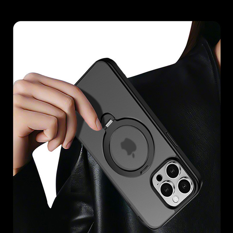 TPU+PC чехол Metal Buttons with MagSafe Colorful HQ Ring для Apple iPhone 14 Pro Max (6.7") Херсон - зображення 5