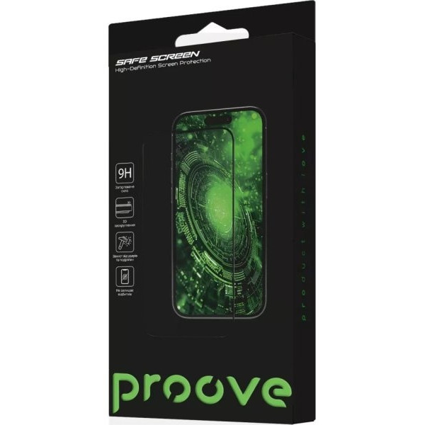 Захисне скло Proove Safe Screen для iPhone 17 Pro Black (PGPSS1I17P01) Харків - зображення 2