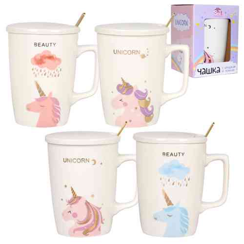 Кухоль з кришкою SNT Unicorn 20627 400 мл Киев