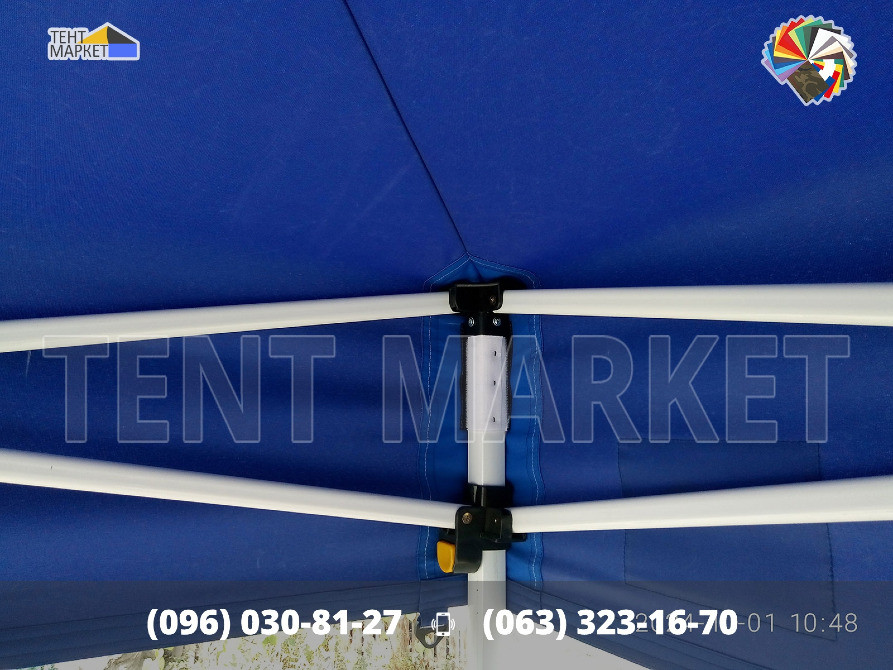 Тент купол 4.5х3 Синій TM-3 Premium дах на китайский шатер. Виготовлення Продаж тенти шатри палатки Запоріжжя - зображення 6