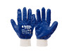 Перчатки масло-бензостойкие MASTERTOOL полное нитриловое покрытие вязаный манжет 10.5" 12 пар синие  Харків