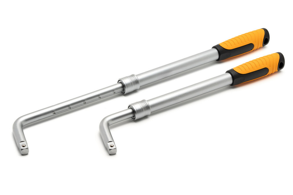 Ключ баллонный MASTERTOOL L-Type телескопический 1/2" головки 17×19/21×23 мм CrV 380–530 мм в чехле  Харьков - изображение 8
