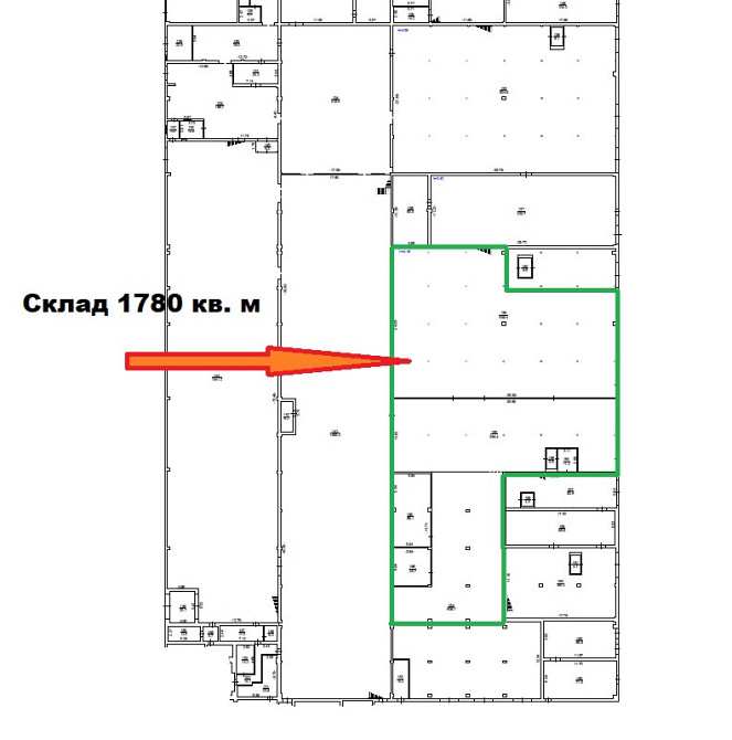 О Р Е Н Д А :Склад з рампою 1780 кв. м. Вишневе Вишневе - зображення 3