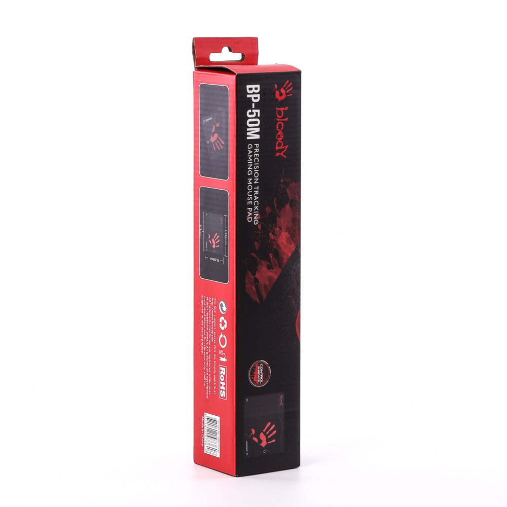 Игровая поверхность для мыши и клавиатуры Bloody BP-50M(Black) 35х28 см черный Київ - зображення 3