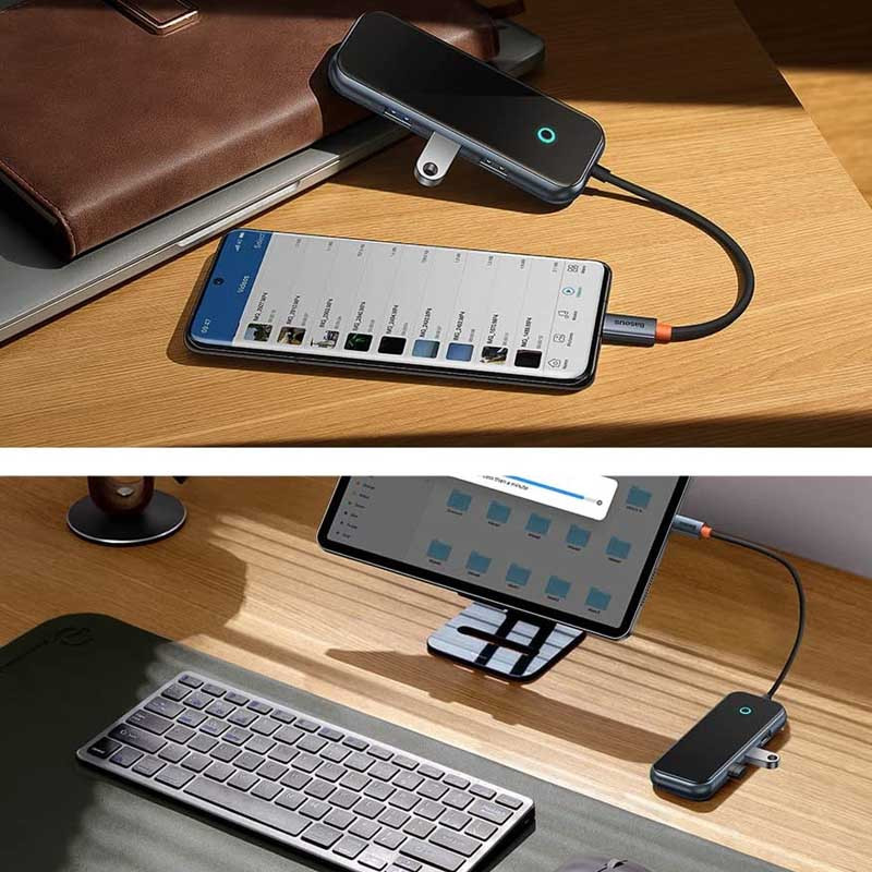 Переходник Baseus Hub AcmeJoy 7-Port Type-C (HDMI*1+USB3.0*2+USB2.0*1+Type-C PD&Data*1+SD/TF) (WKJZ) Херсон - зображення 10