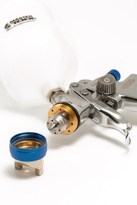 Краскопульт пневматический MASTERTOOL HVLP AERO ВПЛБ 600 мл Ø 1,4 мм круглый/плоский факел 170-260 л Харків - зображення 3