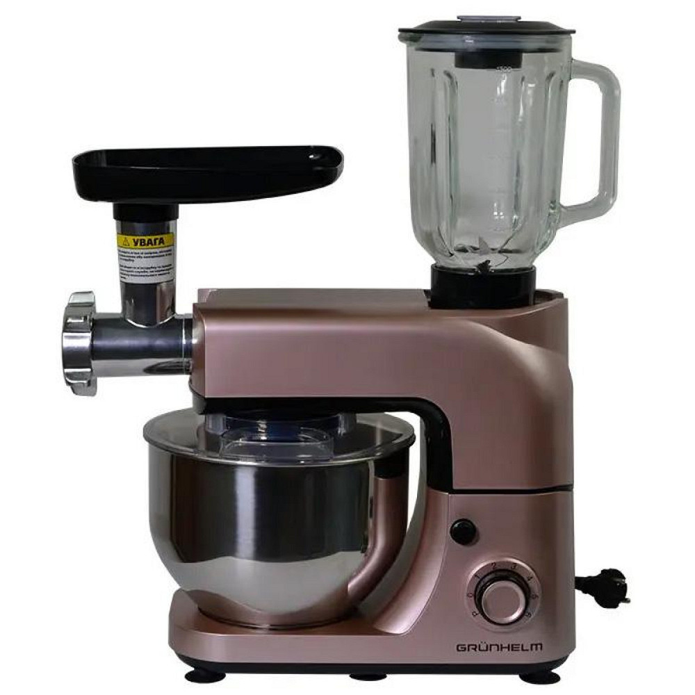 Кухонный комбайн Grunhelm GKM0021G 1800 Вт розовый Киев - изображение 1