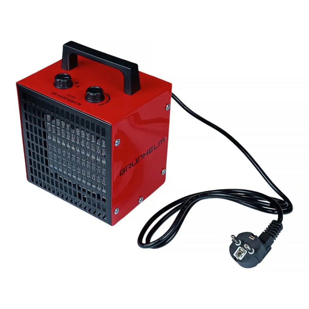 Обогреватель электрический Grunhelm РТС-2000D 2 кВт красный Київ - зображення 4