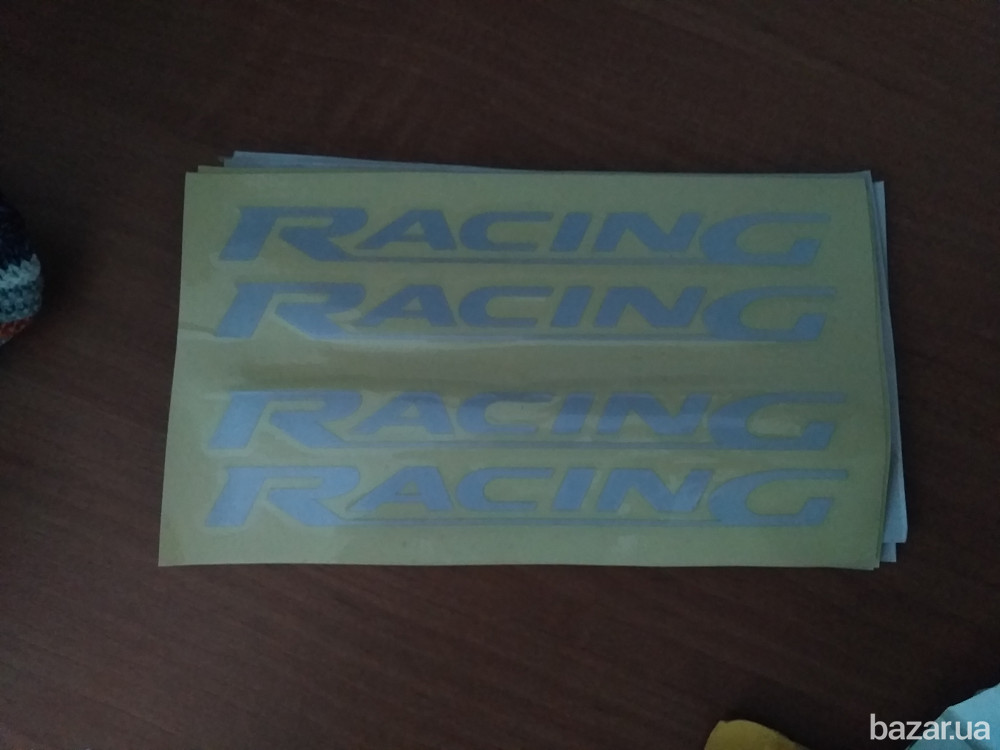 Наклейки на ручки Racing Белая светоотражающая дворники авто 4 шт Бориспіль - зображення 7