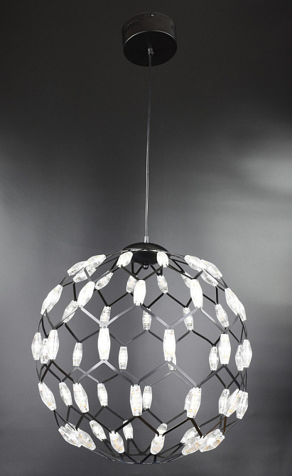 Люстра стельова LED D1289/500-bk Чорний 65-250х50х50 см. Київ - зображення 1